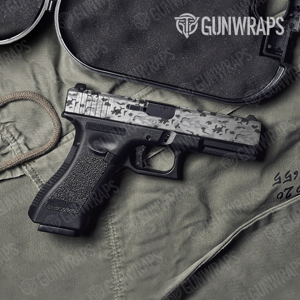 Classic Snow Camo Pistol Slide Gun Skin Vinyl Wrap