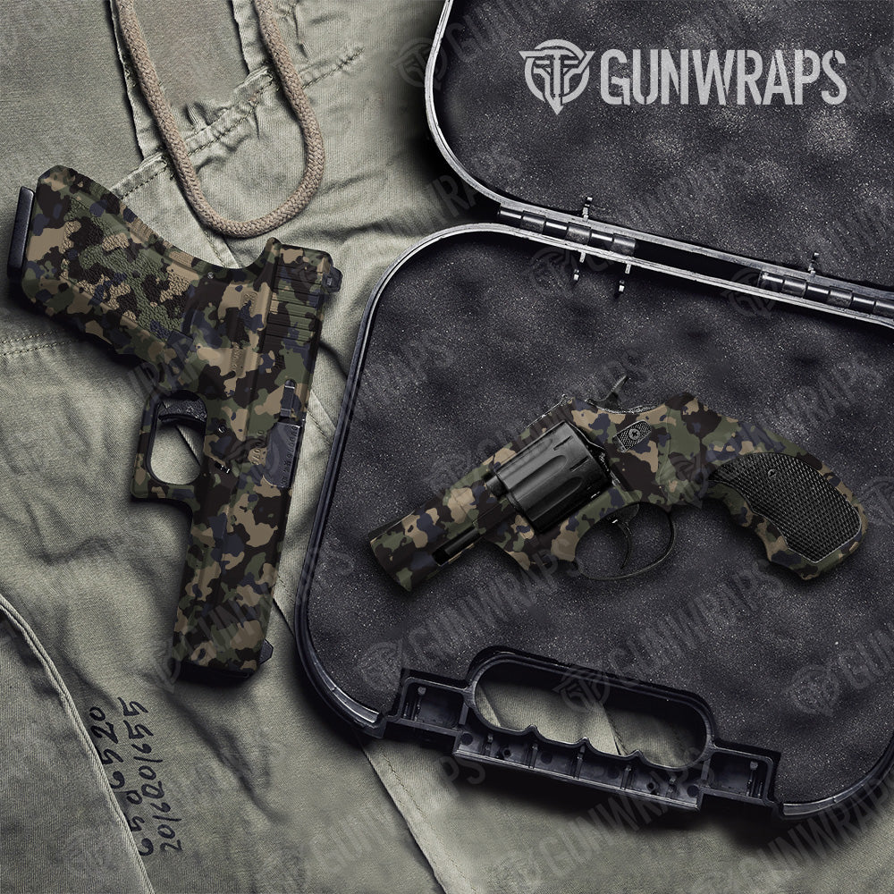 Cumulus Militant Blue Camo Pistol & Revolver Gun Skin Vinyl Wrap