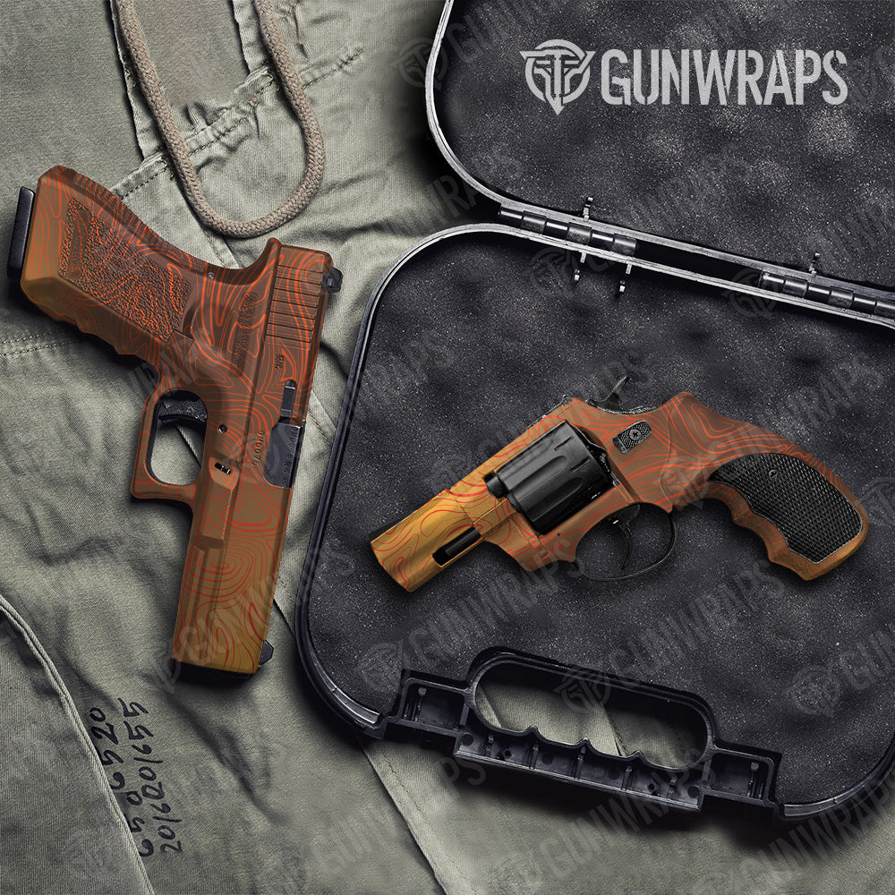 Damascus Autumn Pistol & Revolver Gun Skin Vinyl Wrap