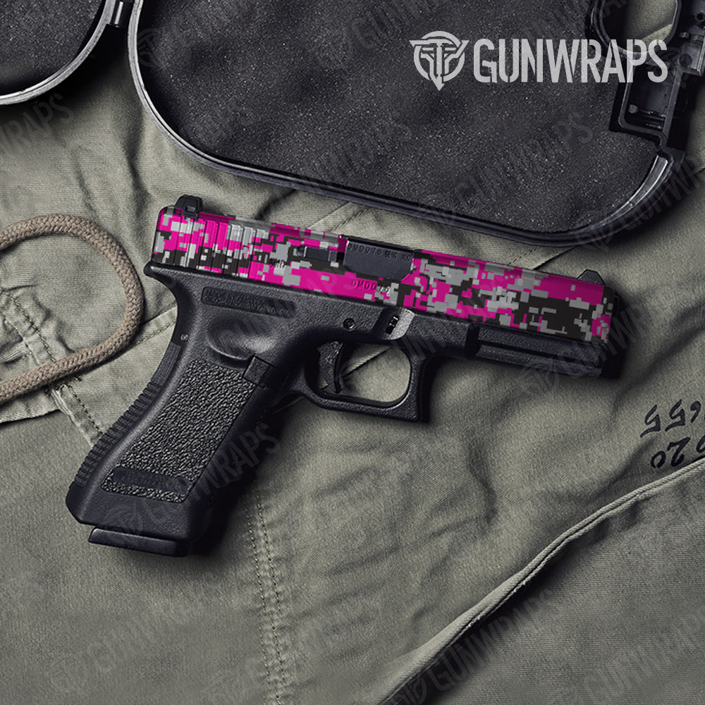 Digital Magenta Tiger Camo Pistol Slide Gun Skin Vinyl Wrap