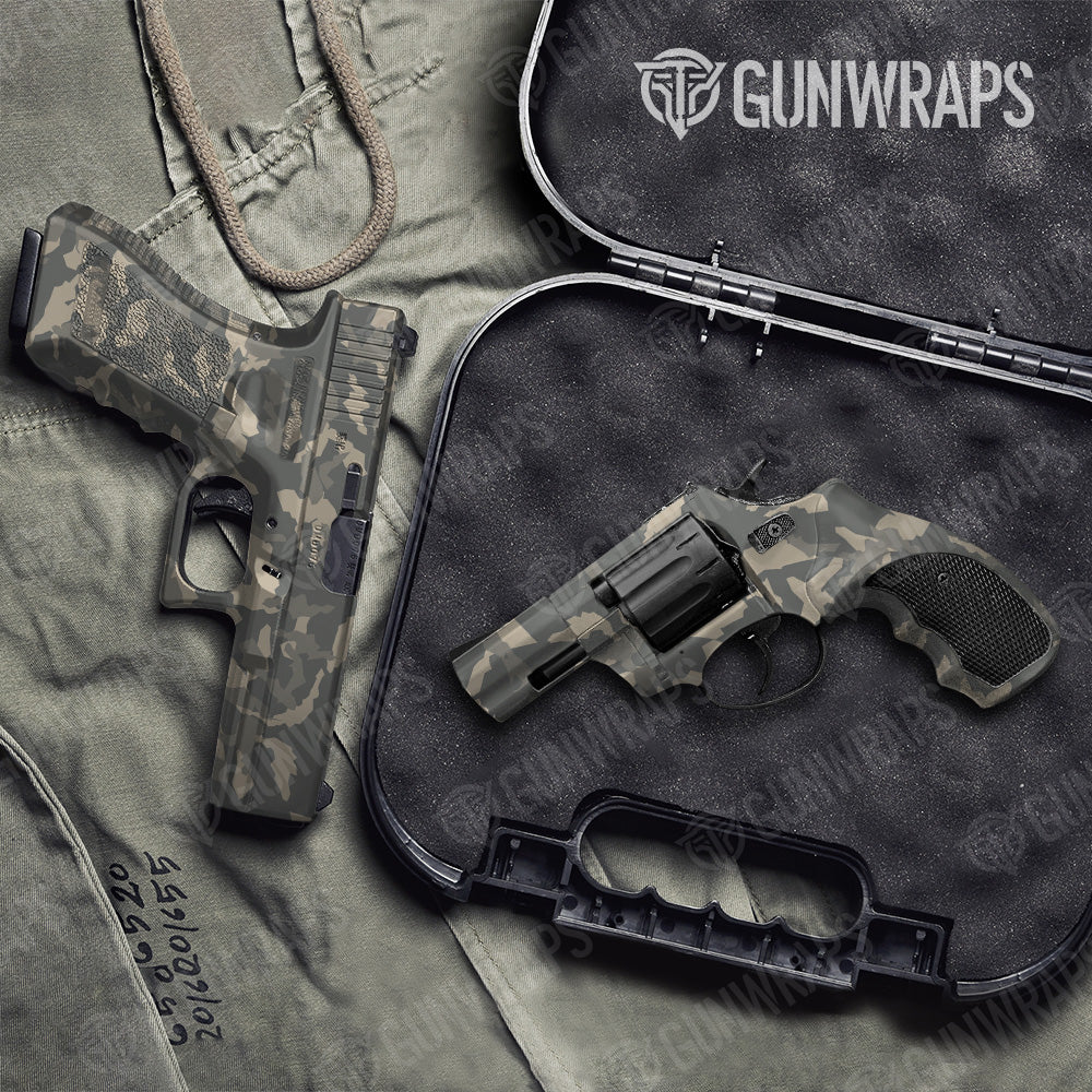 Erratic Army Camo Pistol & Revolver Gun Skin Vinyl Wrap