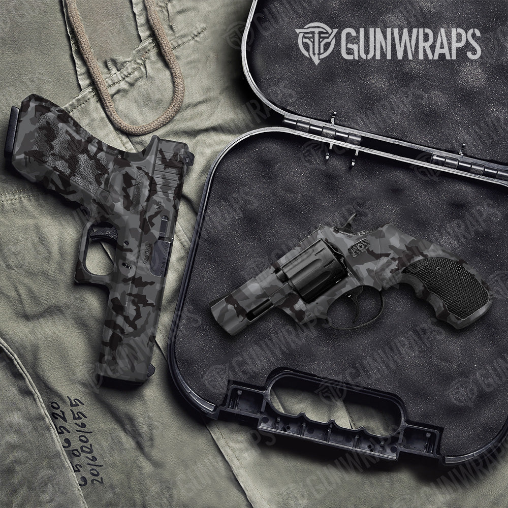Erratic Midnight Camo Pistol & Revolver Gun Skin Vinyl Wrap