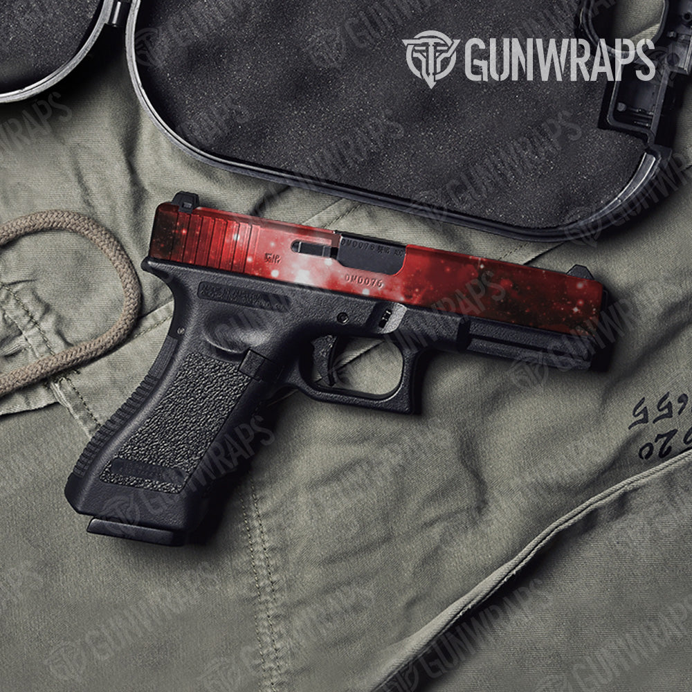 Galaxy Red Pistol Slide Gun Skin Vinyl Wrap
