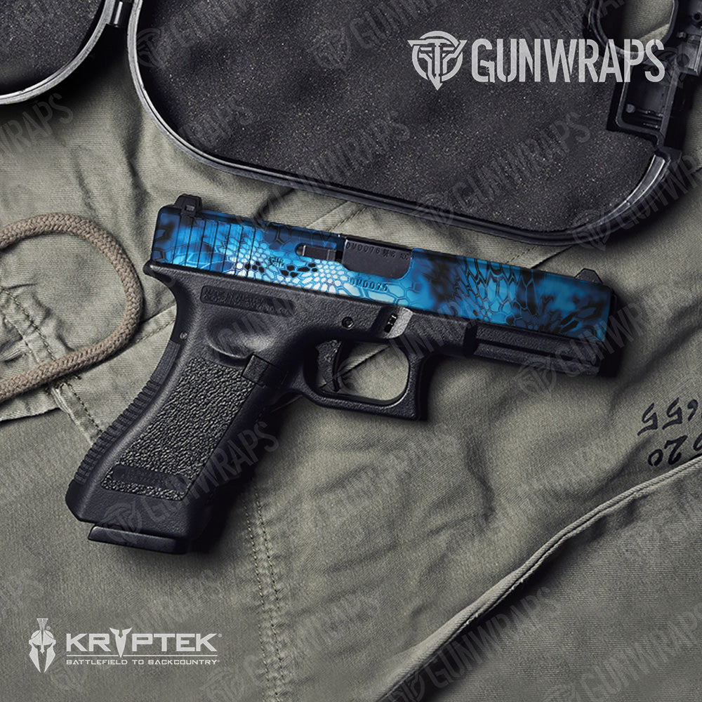 Kryptek Blue Lightning Camo Pistol Slide Gun Skin Vinyl Wrap
