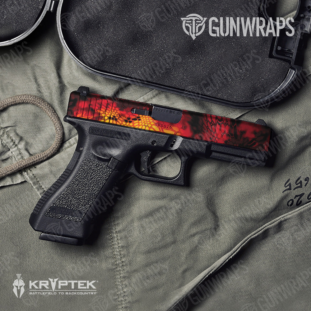 Kryptek Lava Camo Pistol Slide Gun Skin Vinyl Wrap
