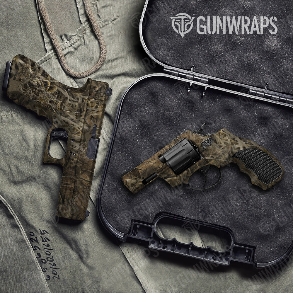 Nature Grassland Camo Pistol & Revolver Gun Skin Vinyl Wrap