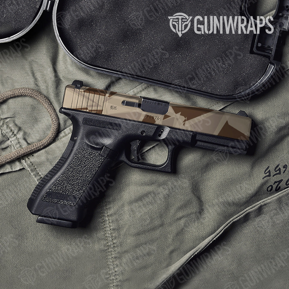Sharp Desert Camo Pistol Slide Gun Skin Vinyl Wrap