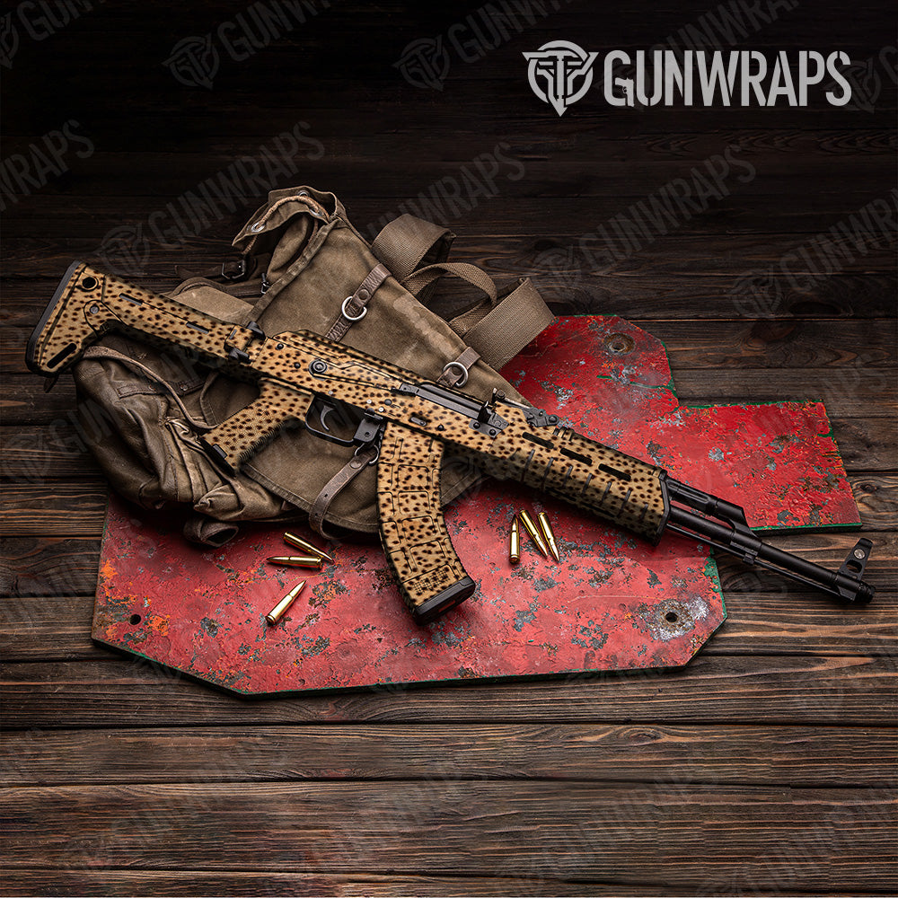 Animal Cheetah AK 47 Gun Skin Vinyl Wrap