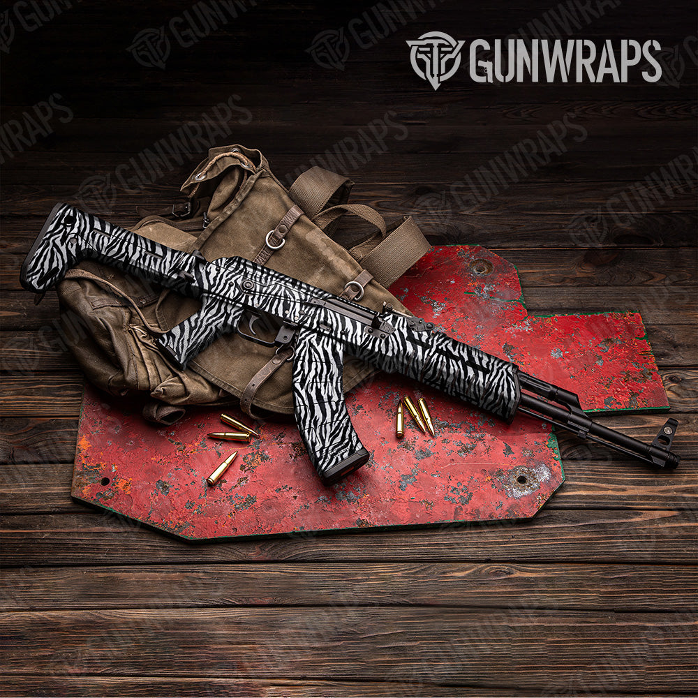 Animal Zebra AK 47 Gun Skin Vinyl Wrap