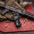 Bandana Black And White Gun Skin Vinyl Wrap