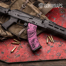Bandana Pink And Black Gun Skin Vinyl Wrap