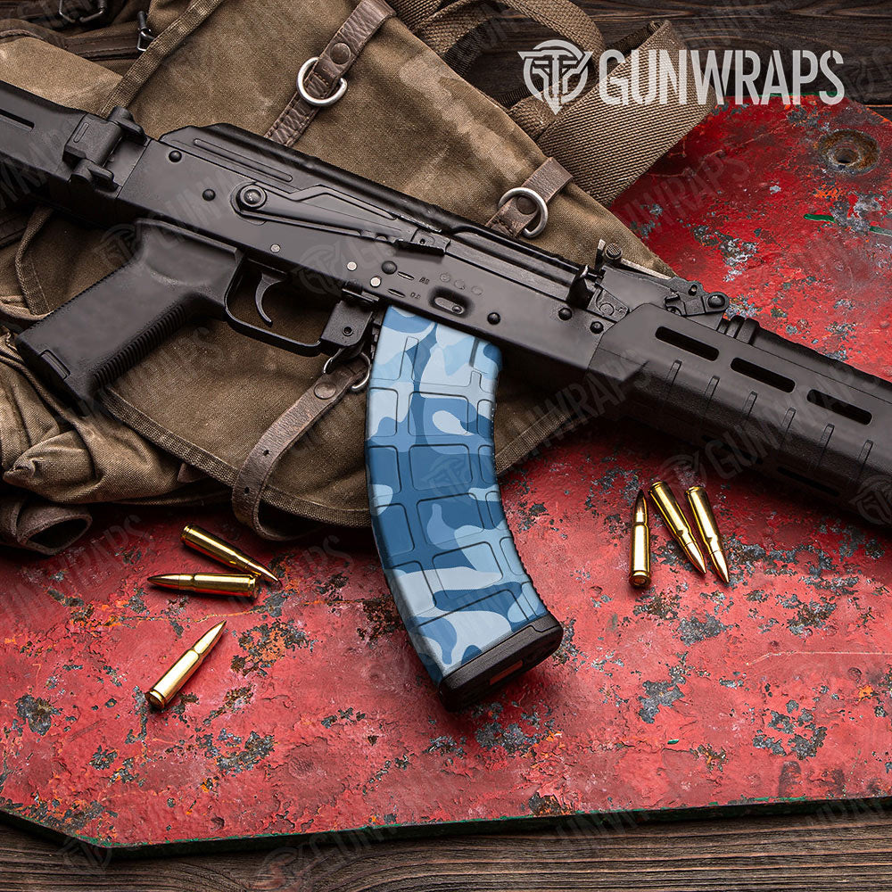 Classic Cool Blue Gun Skin Vinyl Wrap