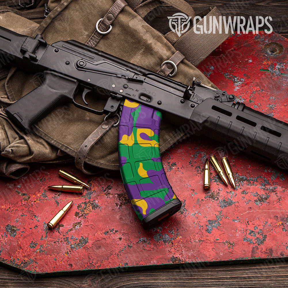 Classic Mardi Gras Gun Skin Vinyl Wrap