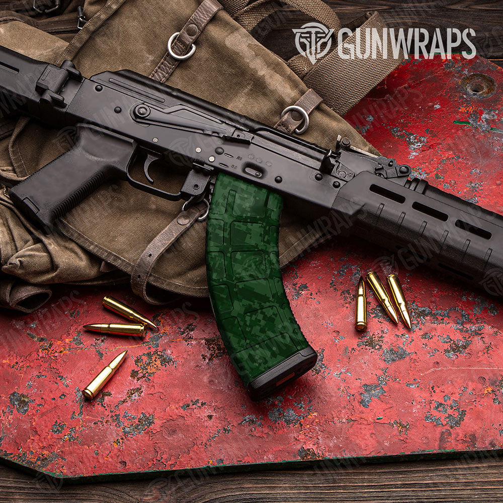Digital Elite Green Gun Skin Vinyl Wrap
