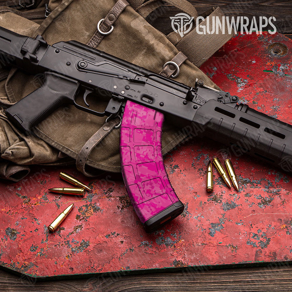 Digital Elite Magenta Gun Skin Vinyl Wrap
