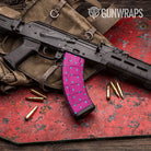 Dotted Retro Blue Gun Skin Vinyl Wrap