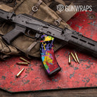 Paint Splatter Black Gun Skin Vinyl Wrap