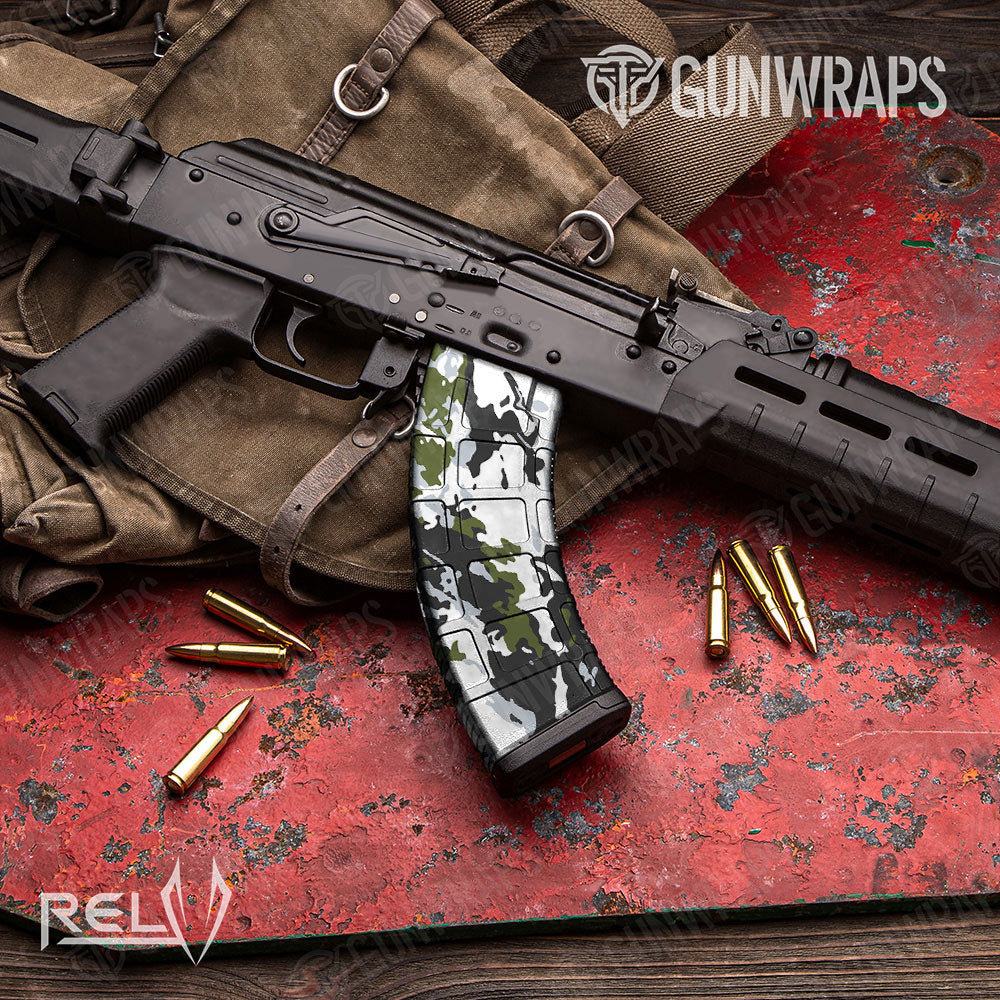 RELV Timber Wolf Gun Skin Vinyl Wrap