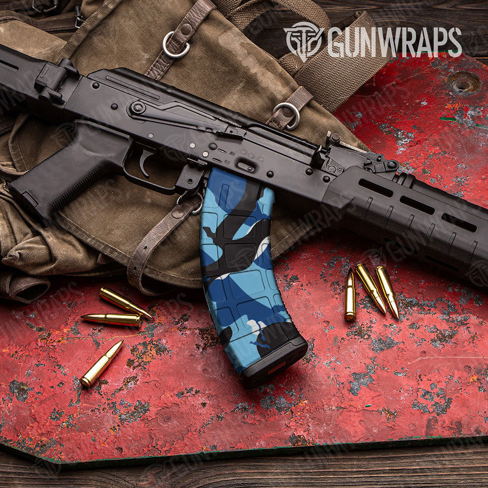 Ragged Baby Blue Gun Skin Vinyl Wrap