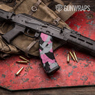 Ragged Pink Tiger Gun Skin Vinyl Wrap