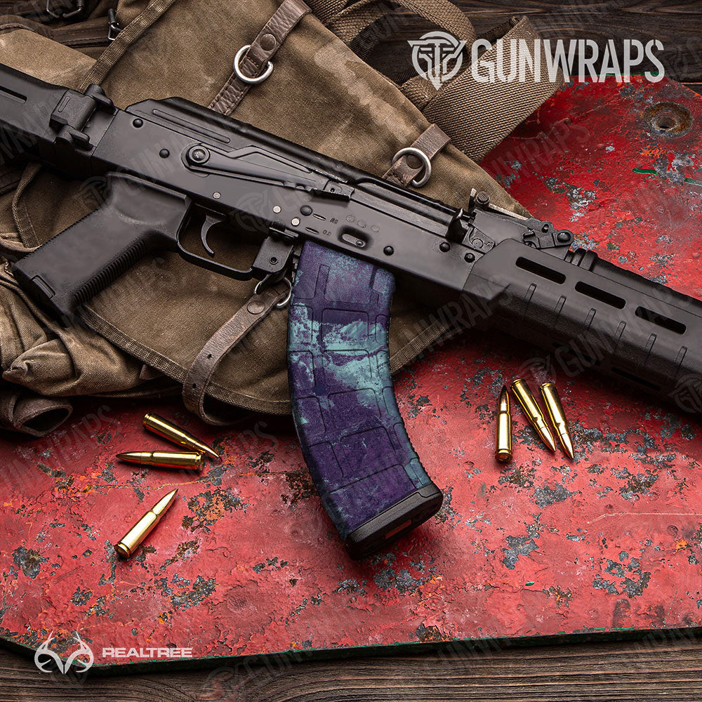 Realtree XTREME Frozen Grape Gun Skin Vinyl Wrap