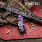 Sharp Purple Tiger Gun Skin Vinyl Wrap