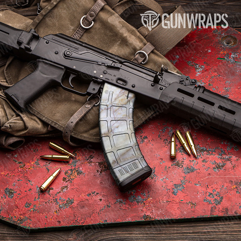Stone Calacatta Gold Marble Gun Skin Vinyl Wrap