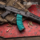 Vietnam Tiger Stripe Elite Tiffany Blue Gun Skin Vinyl Wrap