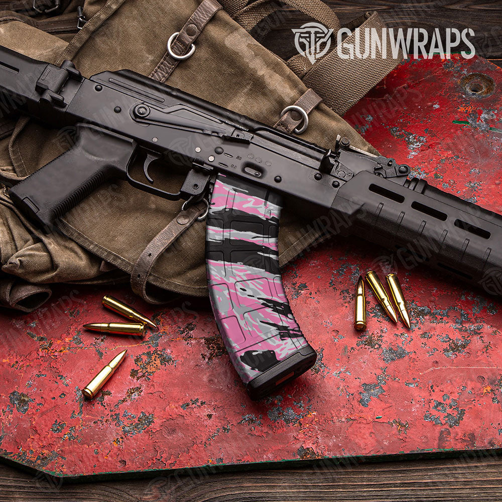 Vietnam Tiger Stripe Pink Tiger Gun Skin Vinyl Wrap