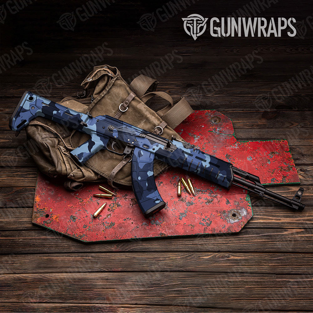 Cumulus Blue Urban Night Gun Skin Vinyl Wrap