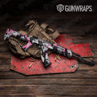 Cumulus Pink Tiger Gun Skin Vinyl Wrap