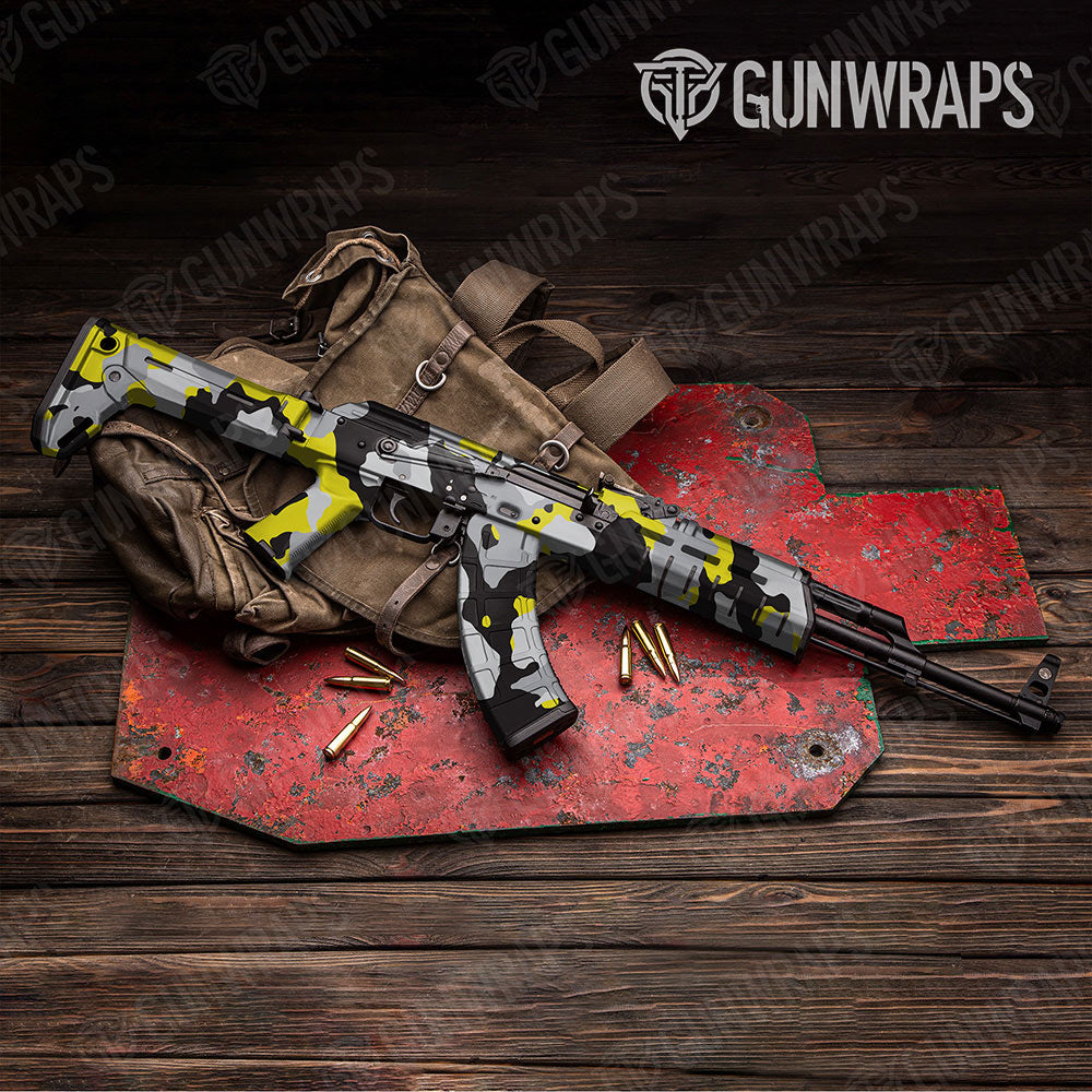 Cumulus Yellow Tiger Gun Skin Vinyl Wrap