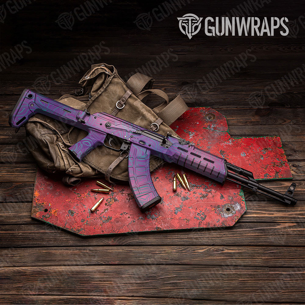 Damascus Aurora Gun Skin Vinyl Wrap