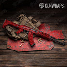 Digital Elite Red Gun Skin Vinyl Wrap