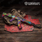 Paint Splatter Purple Gun Skin Vinyl Wrap