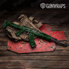 Ragged Elite Green Gun Skin Vinyl Wrap