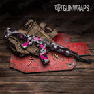 Ragged Magenta Tiger Gun Skin Vinyl Wrap