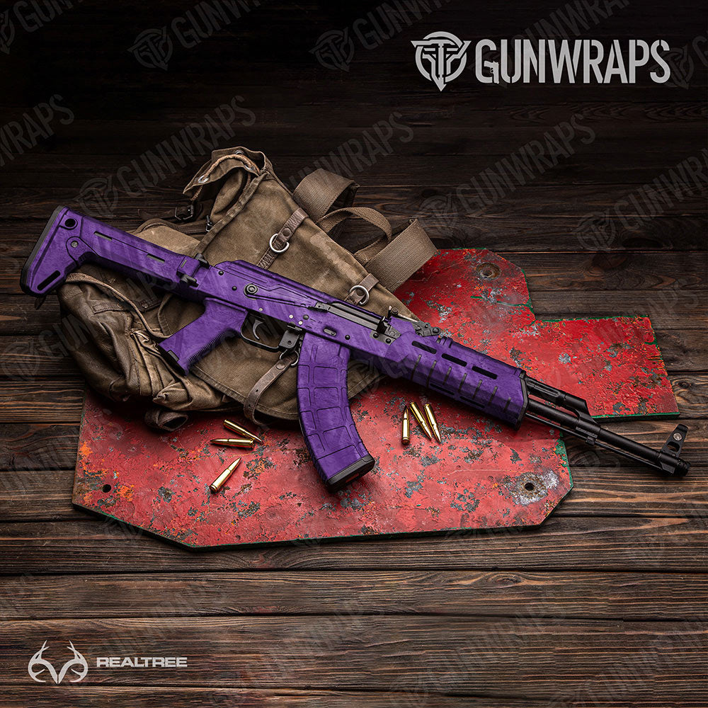 Realtree Fishing Purple Gun Skin Vinyl Wrap