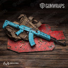 Realtree WAV3 Light Blue Gun Skin Vinyl Wrap