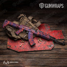 Realtree WAV3 Red Blue Gun Skin Vinyl Wrap