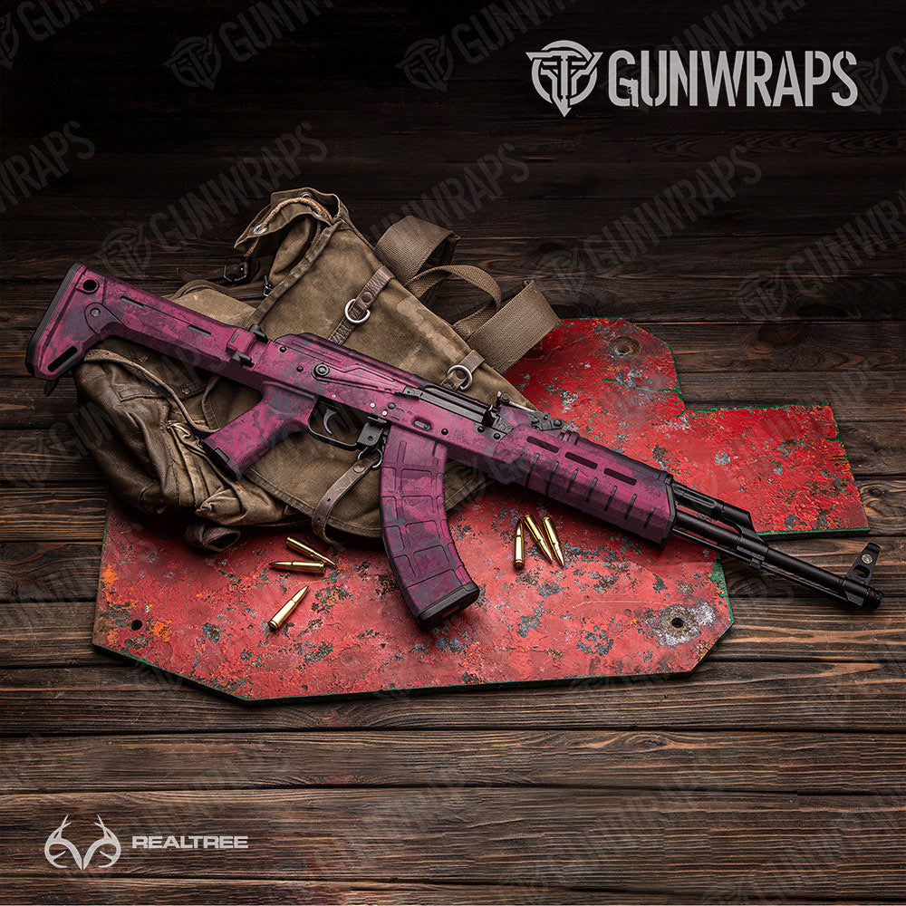 Realtree XTREME Dark Magenta Gun Skin Vinyl Wrap