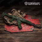 Sharp Army Dark Green Gun Skin Vinyl Wrap