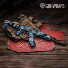 Sharp Blue Tiger Gun Skin Vinyl Wrap