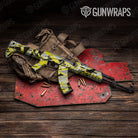 Sharp Yellow Tiger Gun Skin Vinyl Wrap