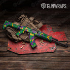 Shattered Mardi Gras Gun Skin Vinyl Wrap