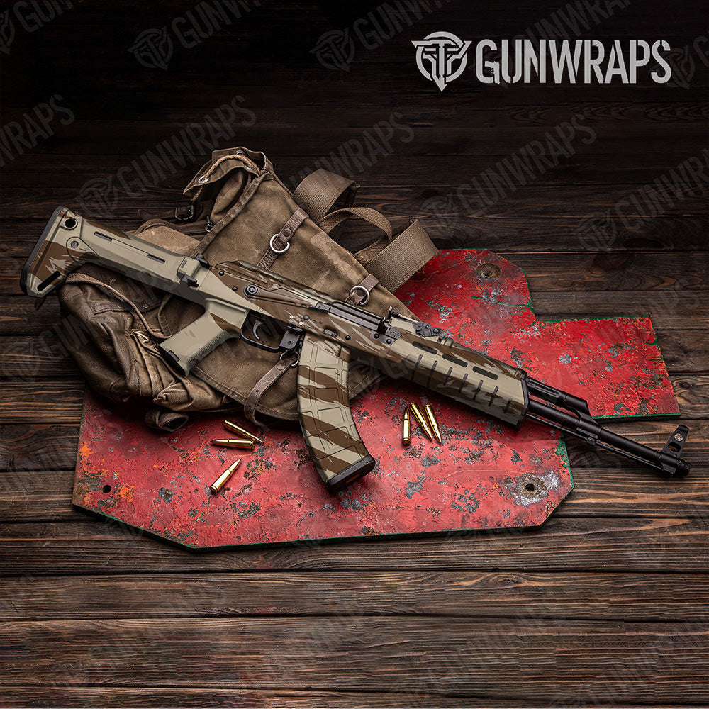 Shredded Desert Gun Skin Vinyl Wrap