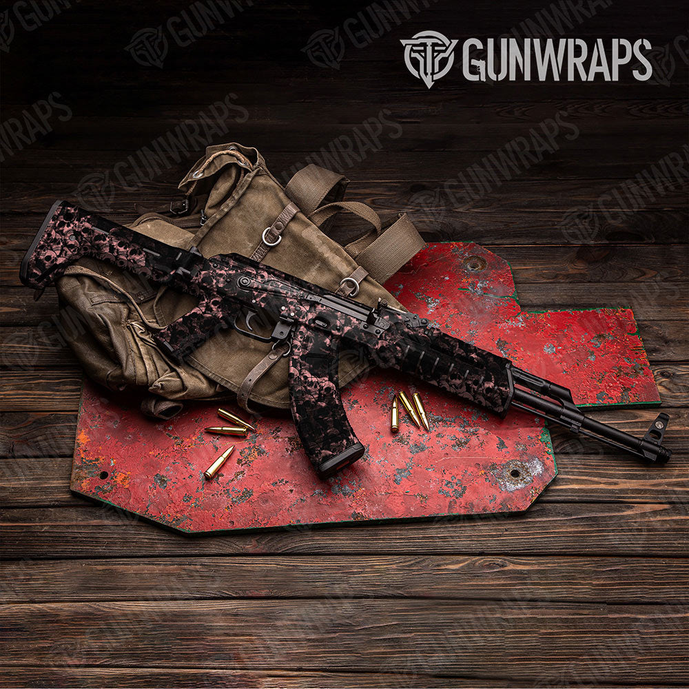 Skull Salmon Gun Skin Vinyl Wrap