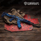 Stone Blue Ice Marble Gun Skin Vinyl Wrap