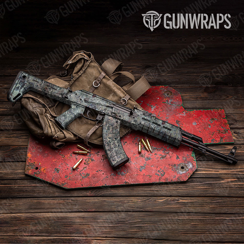 Stone Emperador Rose Marble Gun Skin Vinyl Wrap