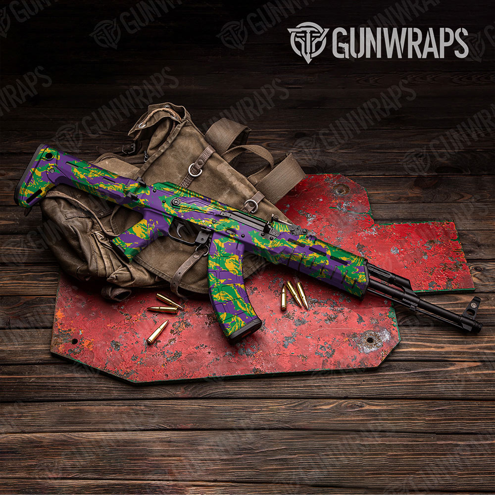 Vietnam Tiger Stripe Mardi Gras Gun Skin Vinyl Wrap